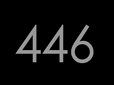 446 logo in black and white