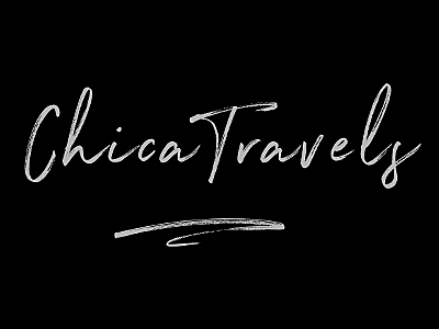 Chica Travels logo in white