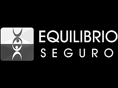 Equilibrio Seguro logo in black and white