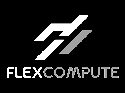 Flexcompute logo in black and white