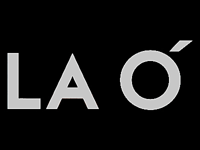 La Ó magazine logo in black and white