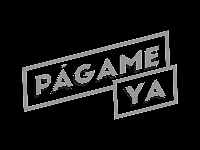 Págame Ya logo in black and white