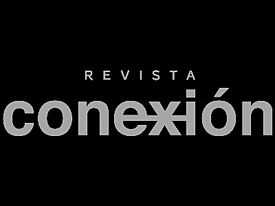 Revista Conexión magazine logo in black and white